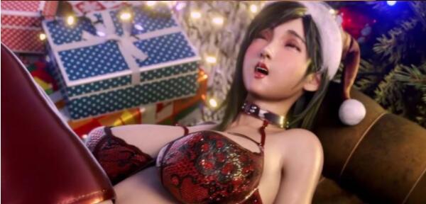 Tifa Xmas animation+Bartender Tifa 4K